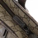 GUCCI GG Supreme Tote Bag PVC Beige Silver 211138 Auth 176269-10