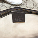 GUCCI GG Supreme Tote Bag PVC Beige Silver 211138 Auth 176269-18