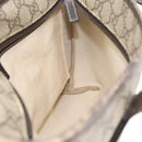 GUCCI GG Supreme Tote Bag PVC Beige Silver 211138 Auth 176269-19