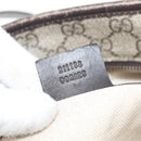 GUCCI GG Supreme Tote Bag PVC Beige Silver 211138 Auth 176269-12