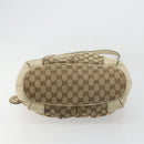 GUCCI GG Canvas Hand Bag 2way Beige Gold 247902 Auth 176270-5