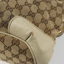 GUCCI GG Canvas Hand Bag 2way Beige Gold 247902 Auth 176270-18