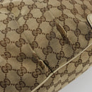 GUCCI GG Canvas Hand Bag 2way Beige Gold 247902 Auth 176270-9