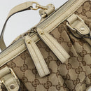GUCCI GG Canvas Hand Bag 2way Beige Gold 247902 Auth 176270-20