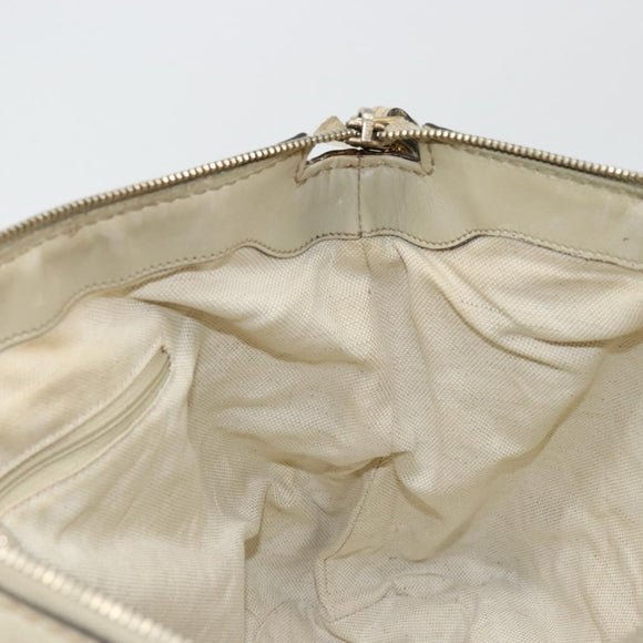 GUCCI GG Canvas Hand Bag 2way Beige Gold 247902 Auth 176270
