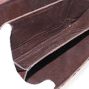 FENDI Zucca Canvas Shoulder Bag Black Brown Auth 176273-12