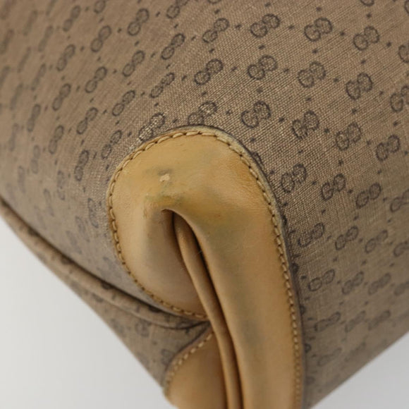GUCCI Micro GG Supreme Tote Bag PVC Beige Goud 002 4868 39 Auth 176281