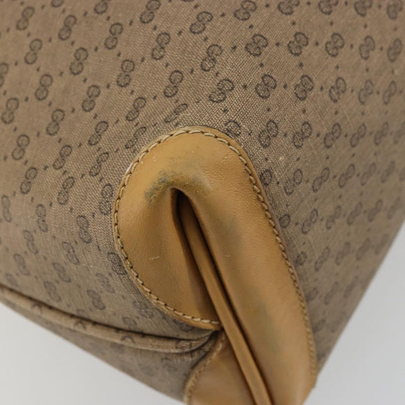 GUCCI Micro GG Supreme Tote Bag PVC Beige Goud 002 4868 39 Auth 176281