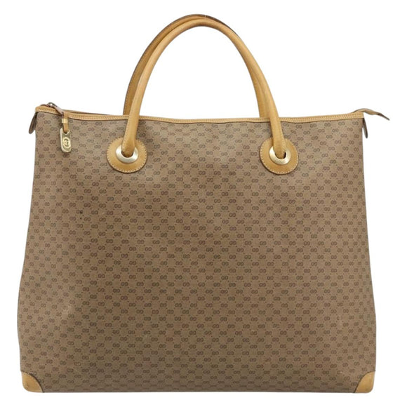 GUCCI Micro GG Supreme Tote Bag PVC Beige Goud 002 4868 39 Auth 176281