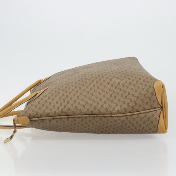 GUCCI Micro GG Supreme Tote Bag PVC Beige Goud 002 4868 39 Auth 176281