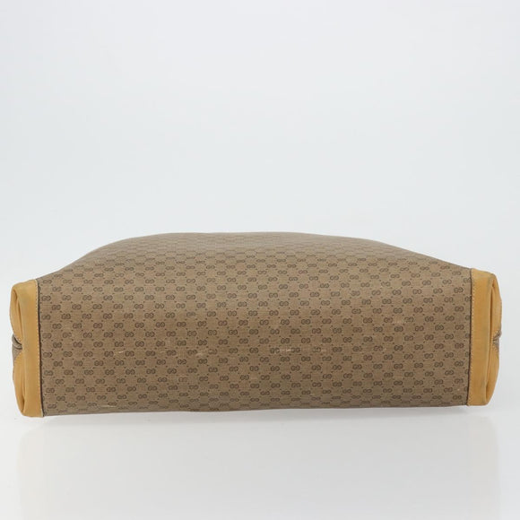GUCCI Micro GG Supreme Tote Bag PVC Beige Goud 002 4868 39 Auth 176281