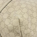GUCCI GG Canvas Guccissima Tote Bag Leather Ivory Gold 197954 Auth 176287-9