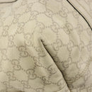 GUCCI GG Canvas Guccissima Tote Bag Leather Ivory Gold 197954 Auth 176287-16