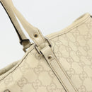 GUCCI GG Canvas Guccissima Tote Bag Leather Ivory Gold 197954 Auth 176287-10