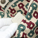 GUCCI GG Canvas Guccissima Tote Bag Leather Ivory Gold 197954 Auth 176287-12