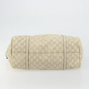 GUCCI GG Canvas Guccissima Tote Bag Leather Ivory Gold 197954 Auth 176287-5