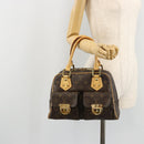 LOUIS VUITTON Monogram Manhattan PM Hand Bag M40026 LV Auth 176295-23