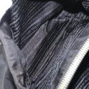 PRADA Tote Bag Nylon Black Silver Auth 176297-22