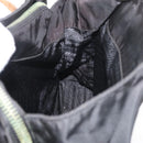 PRADA Tote Bag Nylon Black Silver Auth 176297-24