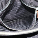 PRADA Tote Bag Nylon Black Silver Auth 176297-26