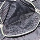 PRADA Tote Bag Nylon Black Silver Auth 176297-27