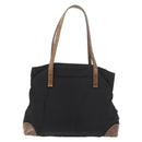 PRADA Tote Bag Nylon Black Silver Auth 176297-2