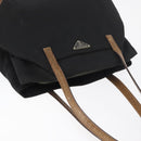 PRADA Tote Bag Nylon Black Silver Auth 176297-6
