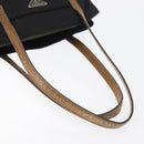 PRADA Tote Bag Nylon Black Silver Auth 176297-7
