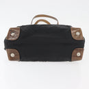 PRADA Tote Bag Nylon Black Silver Auth 176297-5