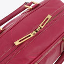 LOEWE Anagram Americana 28 Hand Bag Leather Pink Gold Auth 176302A-17