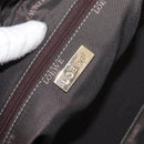 LOEWE Anagram Americana 28 Hand Bag Leather Pink Gold Auth 176302A-18