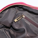 LOEWE Anagram Americana 28 Hand Bag Leather Pink Gold Auth 176302A-21