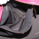 LOEWE Anagram Americana 28 Hand Bag Leather Pink Gold Auth 176302A-22