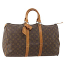 LOUIS VUITTON Monogram Keepall 45 Boston Bag M41428 LV Auth 176311-1
