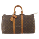LOUIS VUITTON Monogram Keepall 45 Boston Bag M41428 LV Auth 176311-13