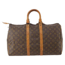 LOUIS VUITTON Monogram Keepall 45 Boston Bag M41428 LV Auth 176311-2