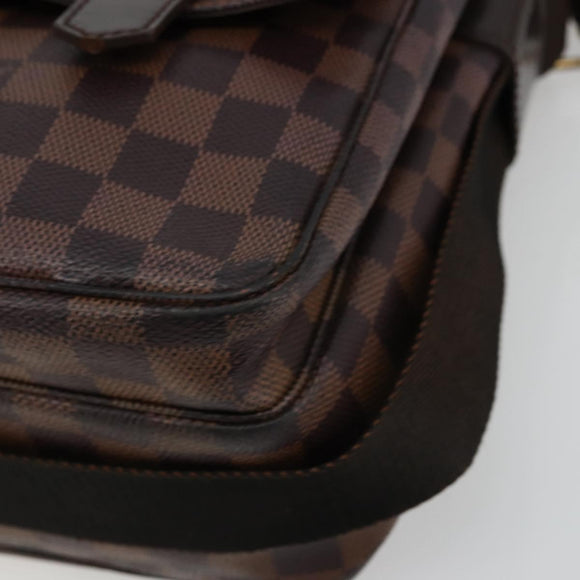 LOUIS VUITTON Damier Ebene Broadway Shoulder Bag N42270 LV Auth 176312