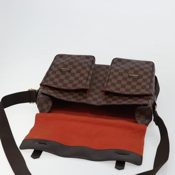 LOUIS VUITTON Damier Ebene Broadway Shoulder Bag N42270 LV Auth 176312