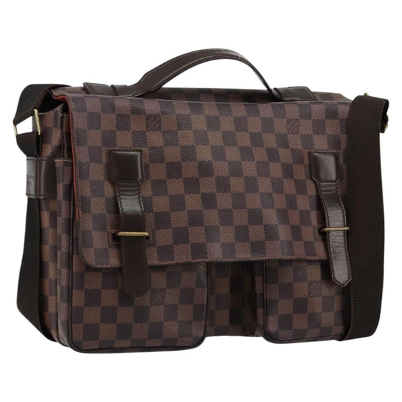 LOUIS VUITTON Damier Ebene Broadway Shoulder Bag N42270 LV Auth 176312