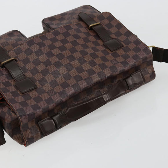 LOUIS VUITTON Damier Ebene Broadway Shoulder Bag N42270 LV Auth 176312