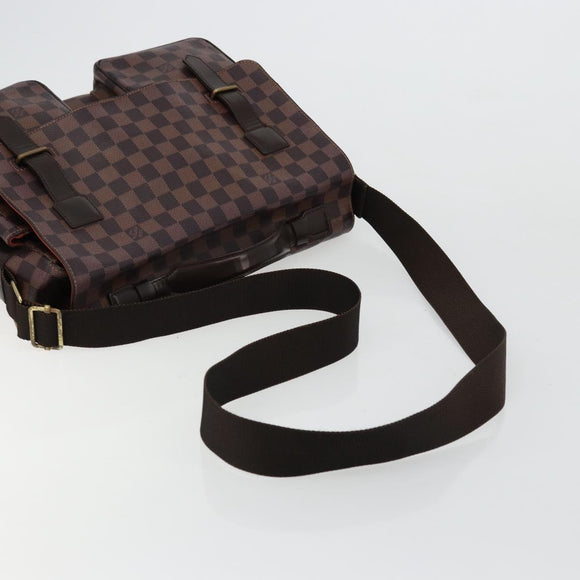 LOUIS VUITTON Damier Ebene Broadway Shoulder Bag N42270 LV Auth 176312