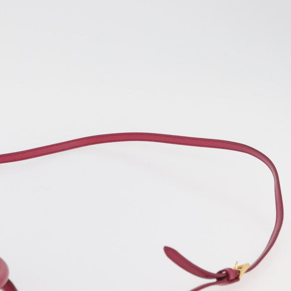 PRADA Hand Bag Safiano leather 2way Pink Gold Auth 176321A