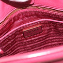 PRADA Hand Bag Safiano leather 2way Pink Gold Auth 176321A-20