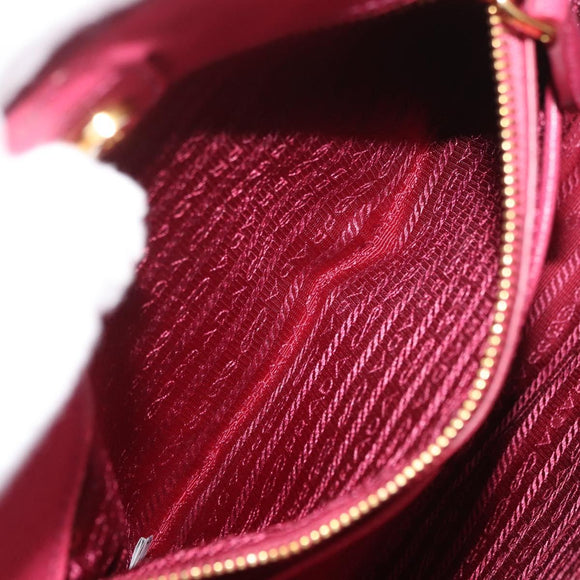 PRADA Hand Bag Safiano leather 2way Pink Gold Auth 176321A