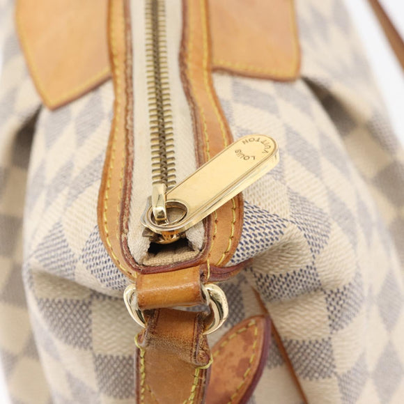 LOUIS VUITTON Damier Azur Siracusa MM Shoulder Bag N41112 LV Auth 176326