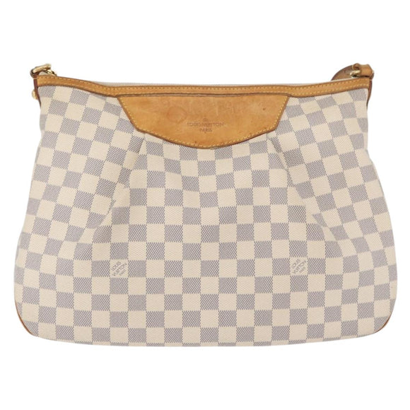LOUIS VUITTON Damier Azur Siracusa MM Shoulder Bag N41112 LV Auth 176326