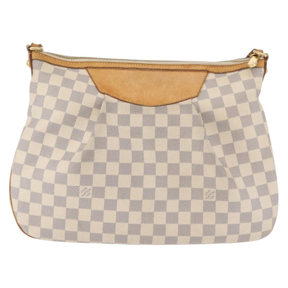 LOUIS VUITTON Damier Azur Siracusa MM Shoulder Bag N41112 LV Auth 176326