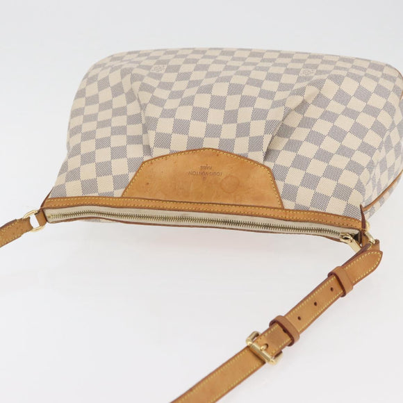 LOUIS VUITTON Damier Azur Siracusa MM Shoulder Bag N41112 LV Auth 176326