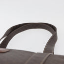 CELINE Macadam Canvas Tote Bag PVC Leather Brown Gold Auth 176329-8