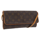 LOUIS VUITTON Monogram Pochette Twin GM Shoulder Bag M51852 LV Auth 176333-1